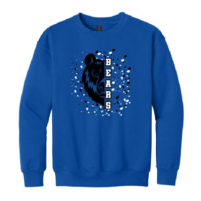 BE143<br>Youth Crewneck "Bears Splatter"