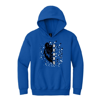 BE145<br>Youth Hoodie "Bears Splatter"
