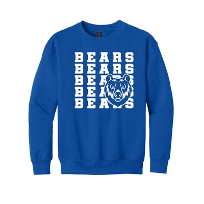 BE152<br>Youth "Bears Bears Bears" Crewneck