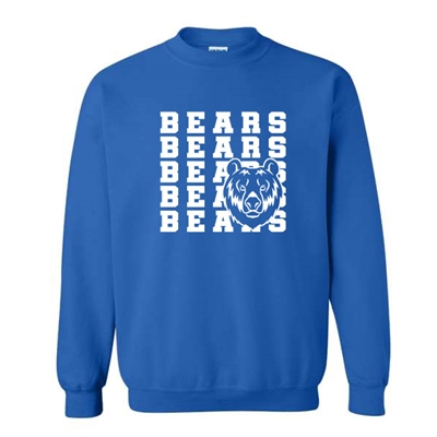 BE153<br>Adult "Bears Bears Bears" Crewneck
